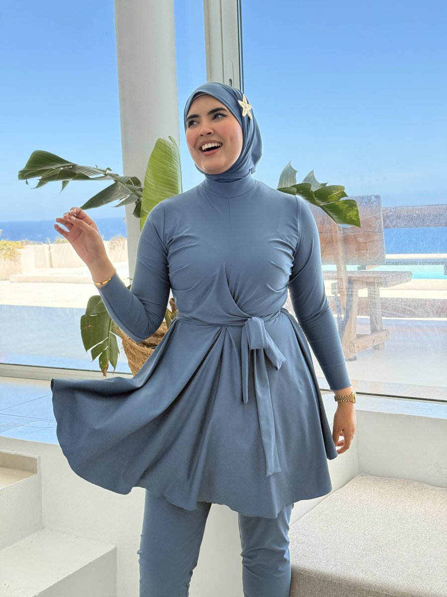 Burkini MANGO bleu djean