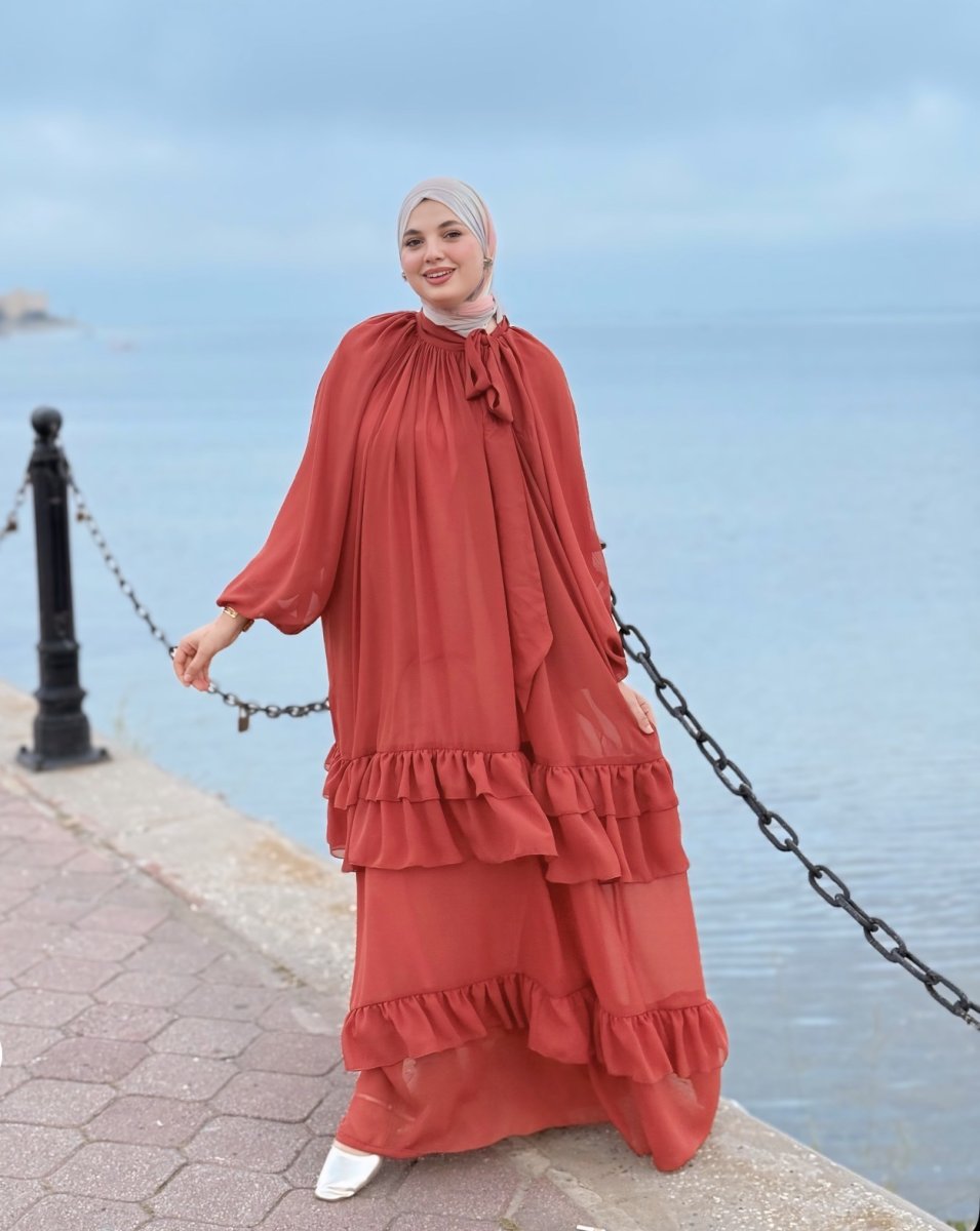 Robe RAZAN Orange Brulé
