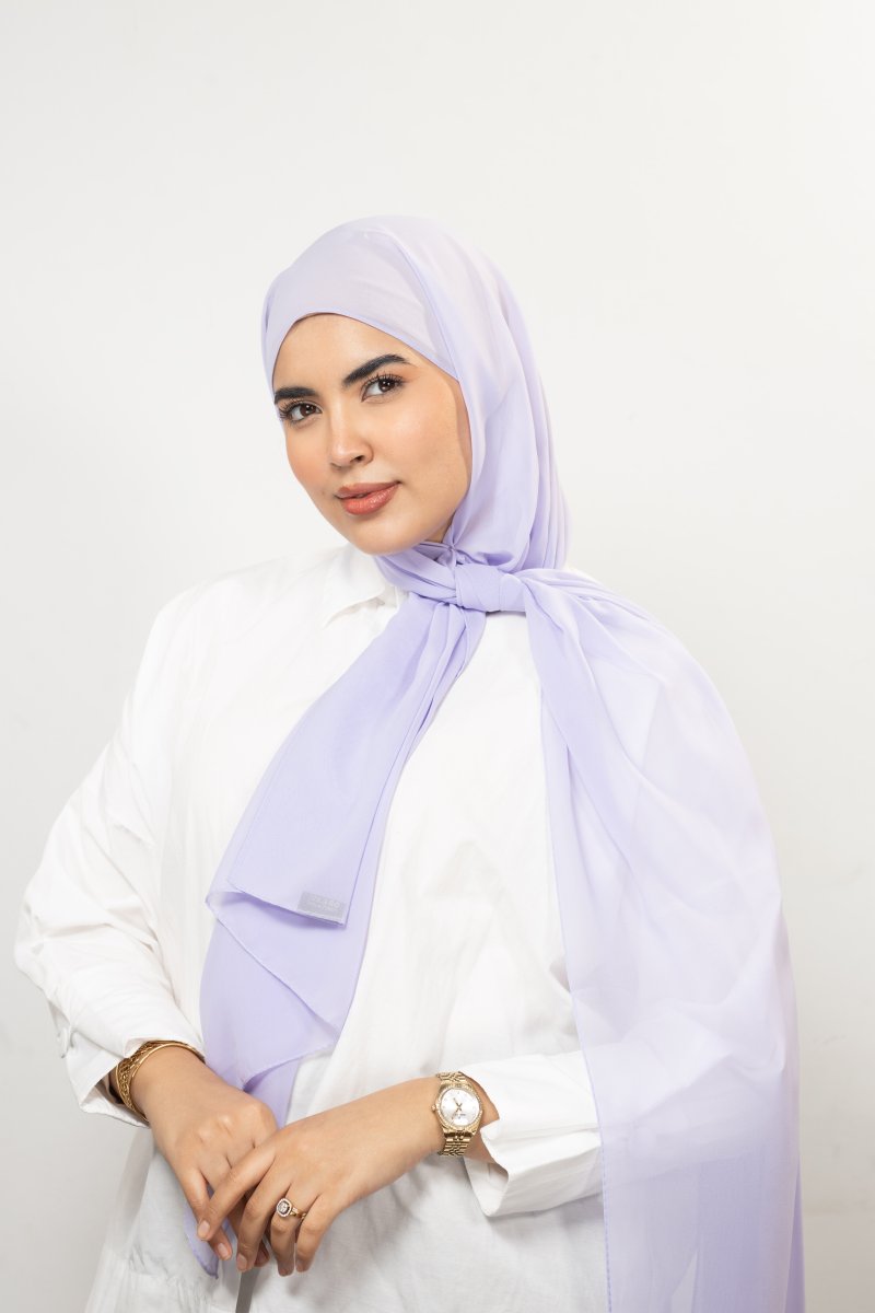 Foulard chiffon LILAS