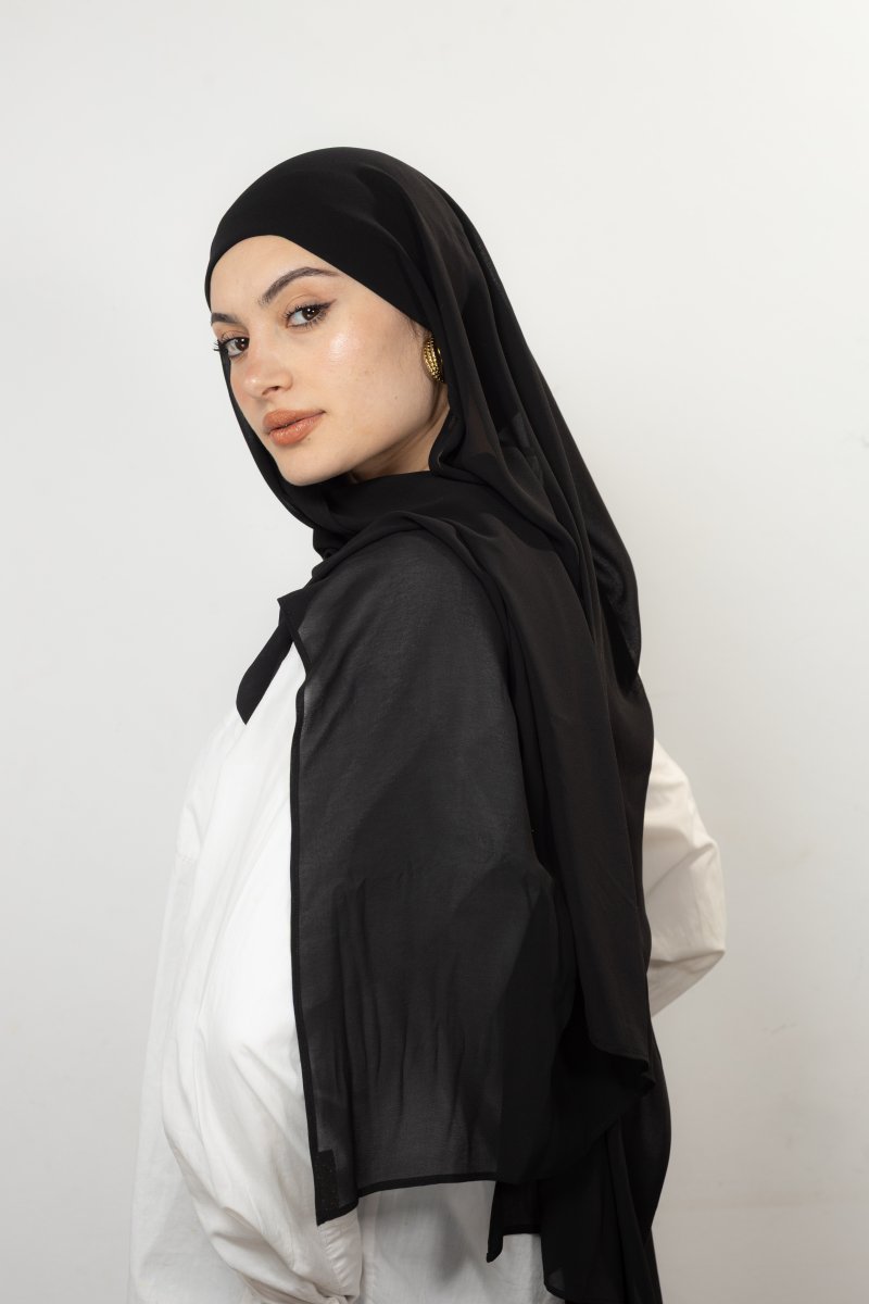 Foulard chiffon NOIR