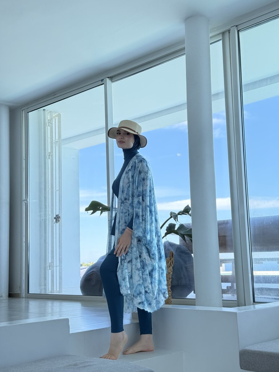 Burkini RUBY Bleu Canard Pancho Bleu Ciel
