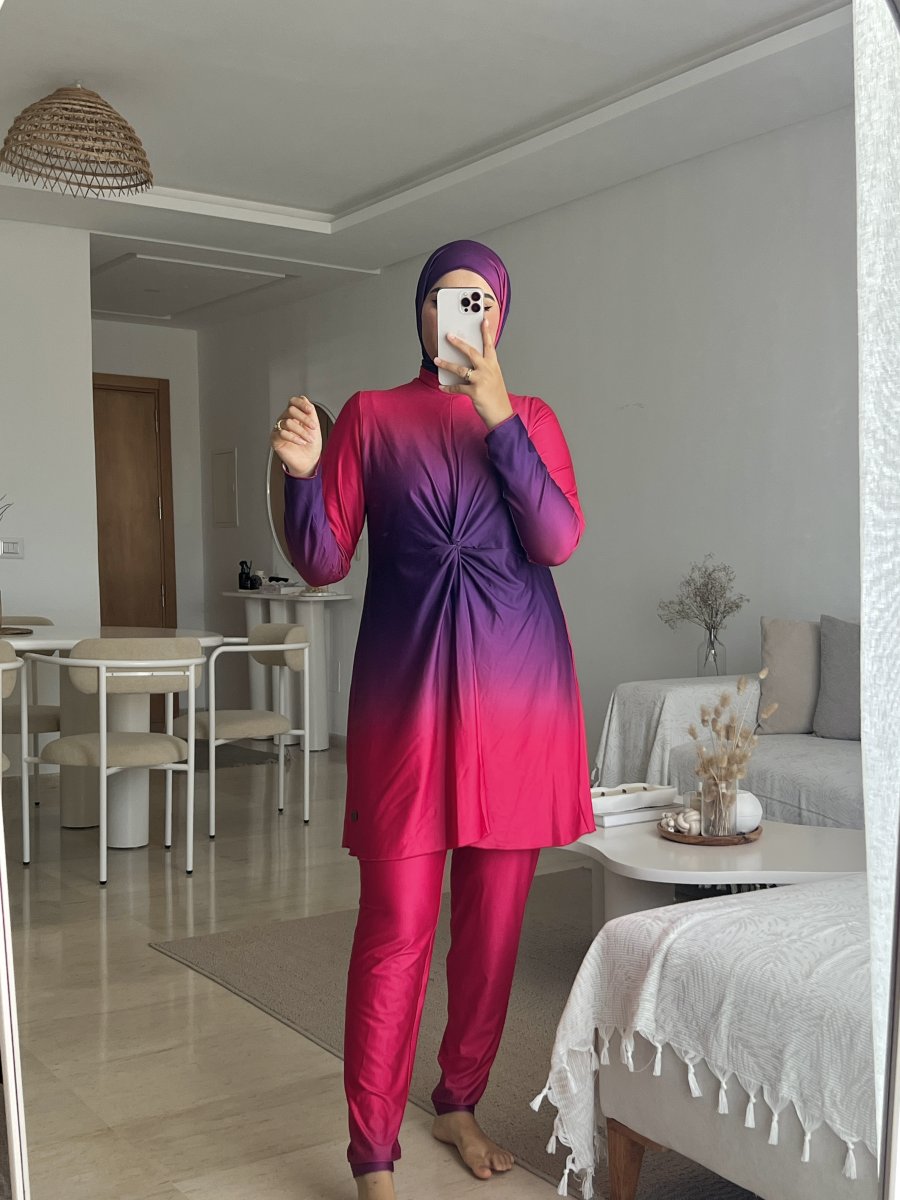 Burkini JAMAICA Rose Dégradé ( sans pancho )