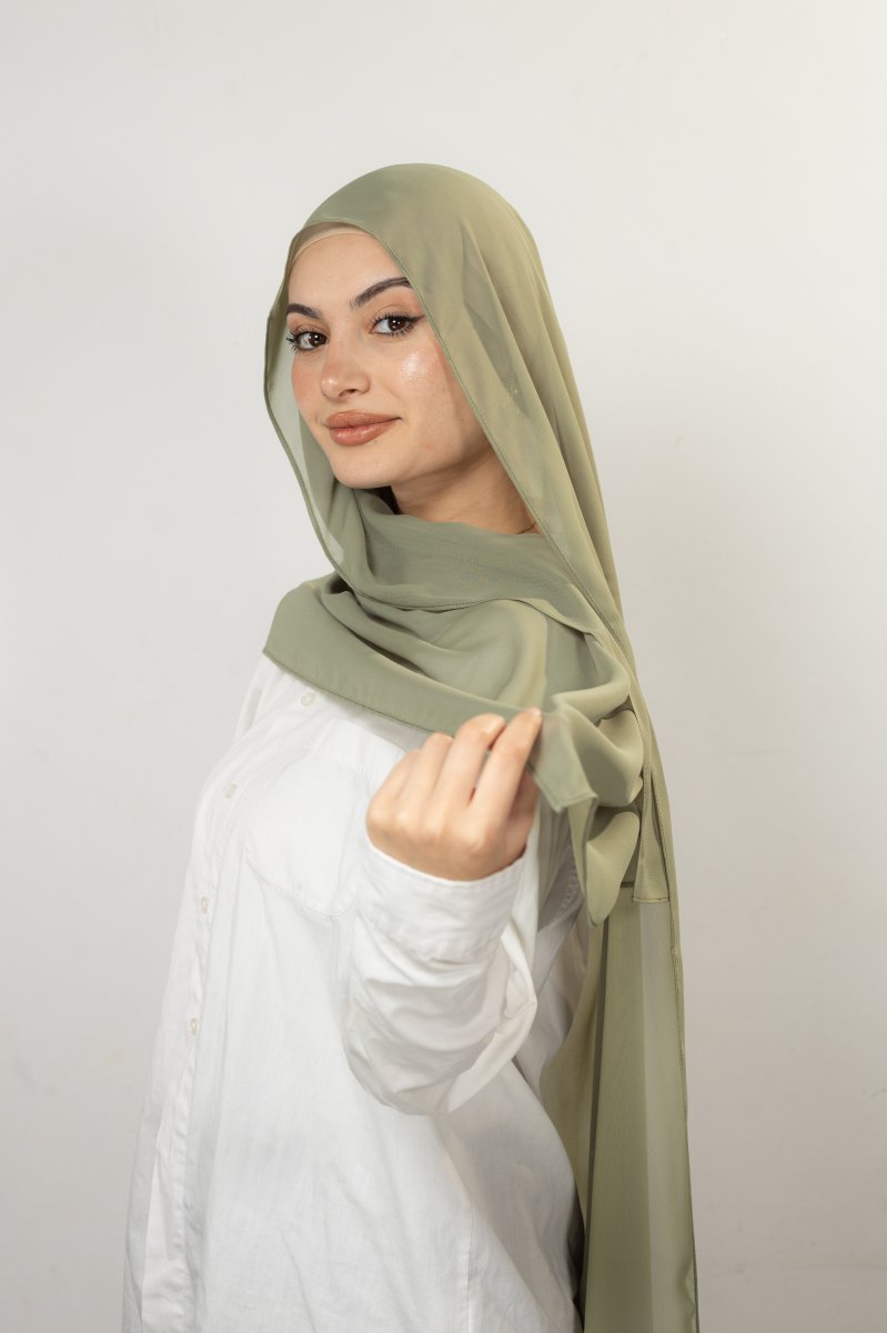 Foulard chiffon GREENISH