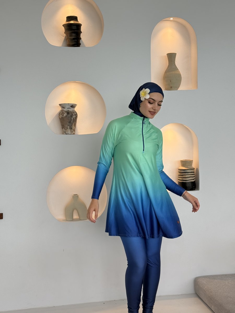 Burkini MARINA Bleu Dégradé