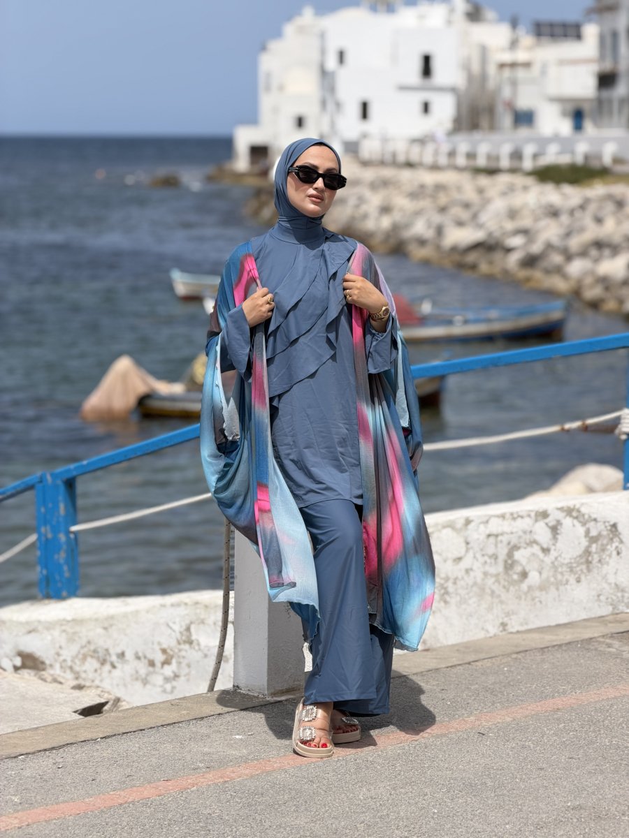 Burkini Wavy bleu djean & Pancho