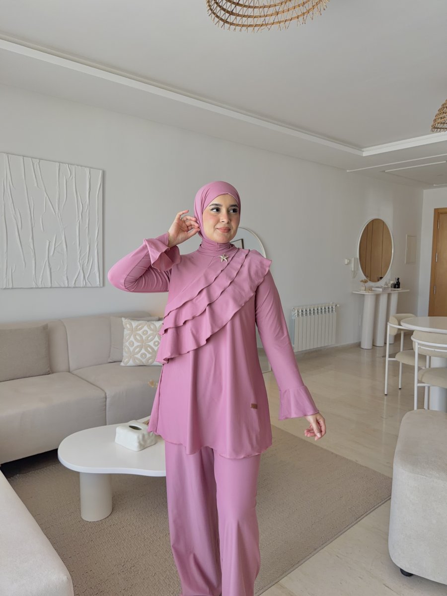 Burkini WAVY bois de rose