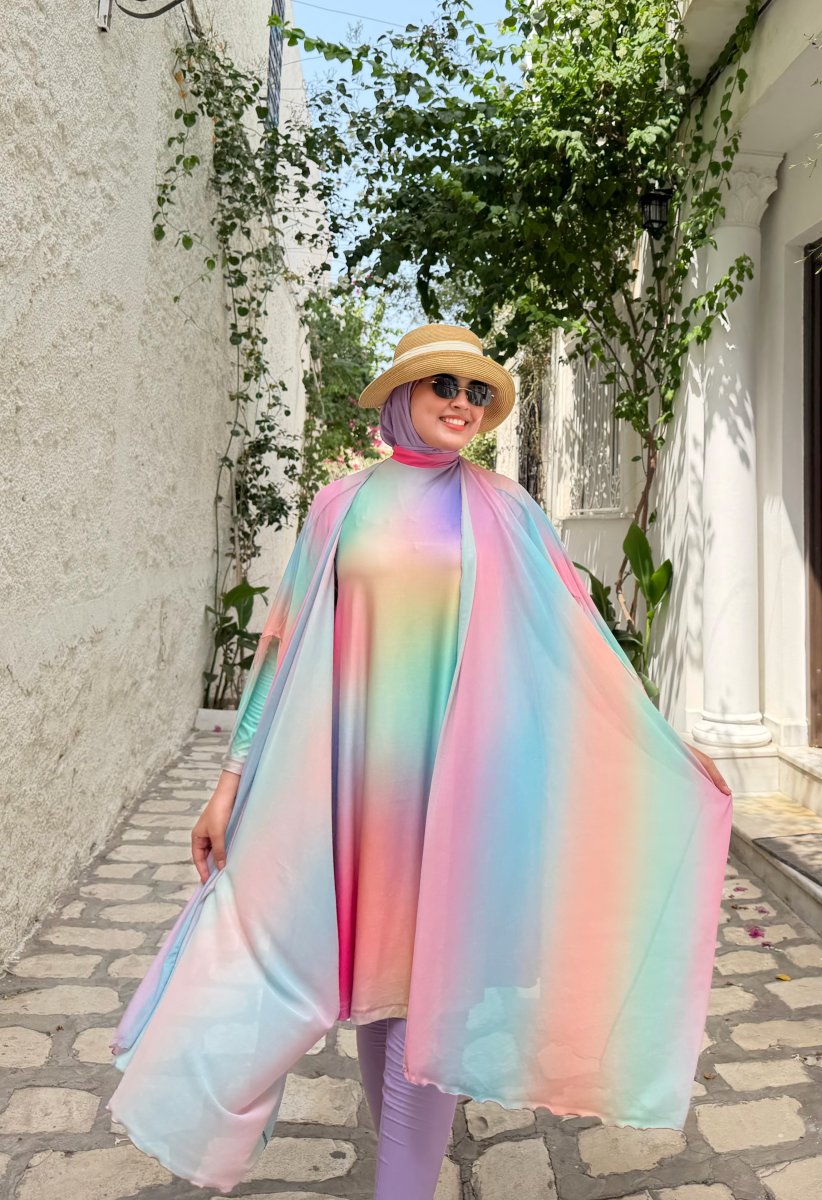 Burkini OLA candy avec pancho