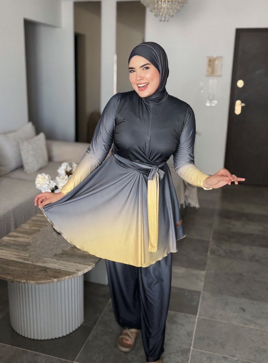 Burkini Mango Gris/Jaune