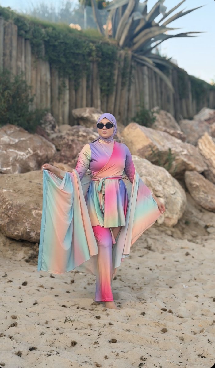 Burkini CANDY pink & pancho