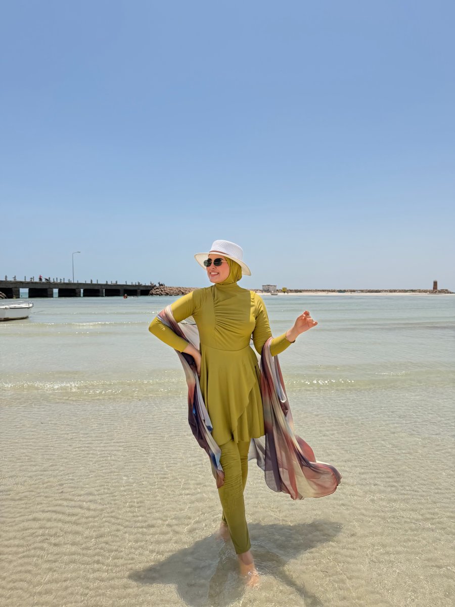 Burkini SILVY kiwi (sans pancho)