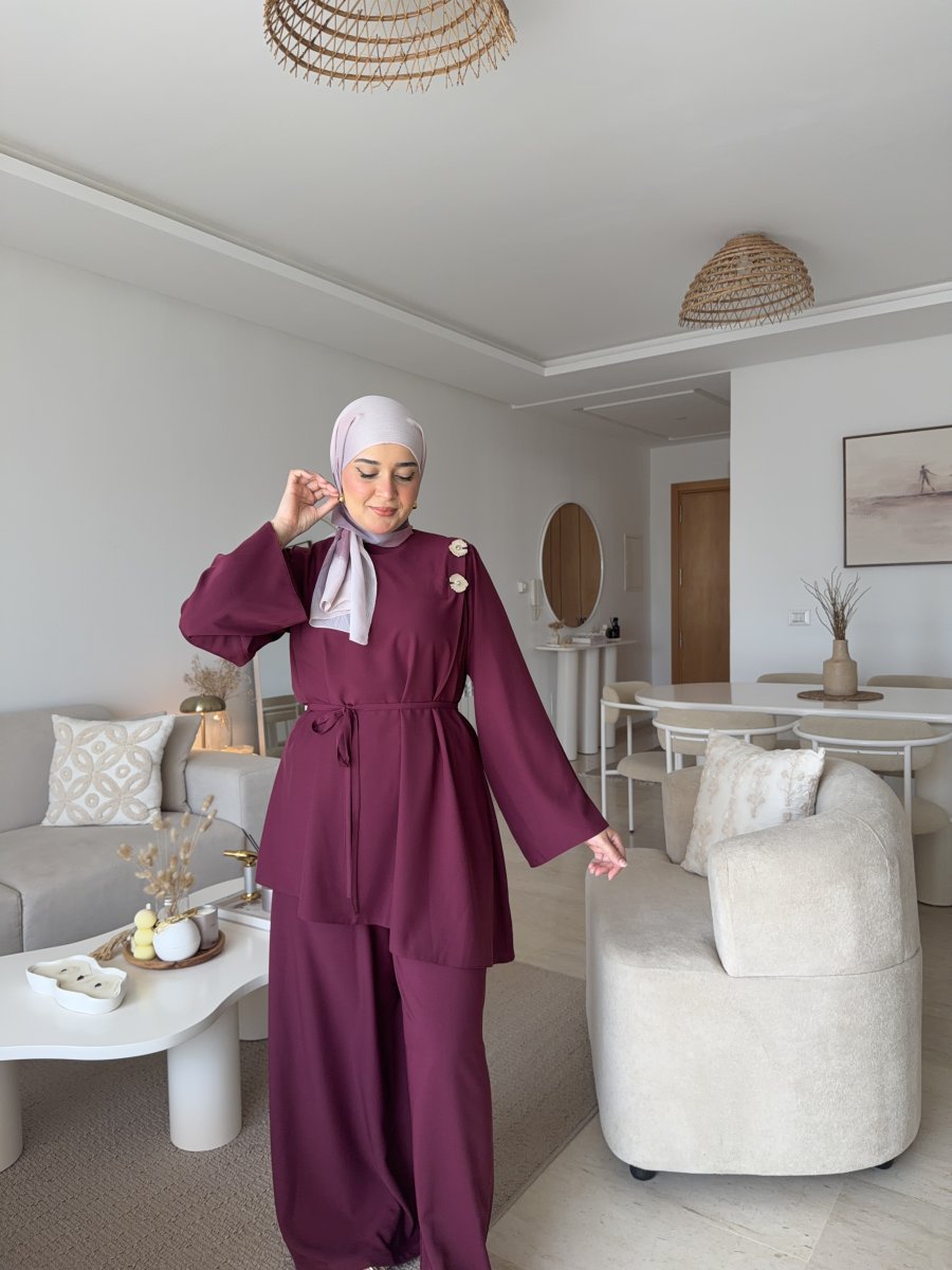 Ensemble TANIA Burgundy