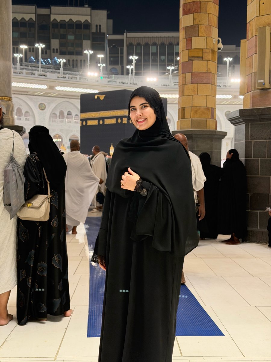 Abaya Mecca Noir ( avec hijab )