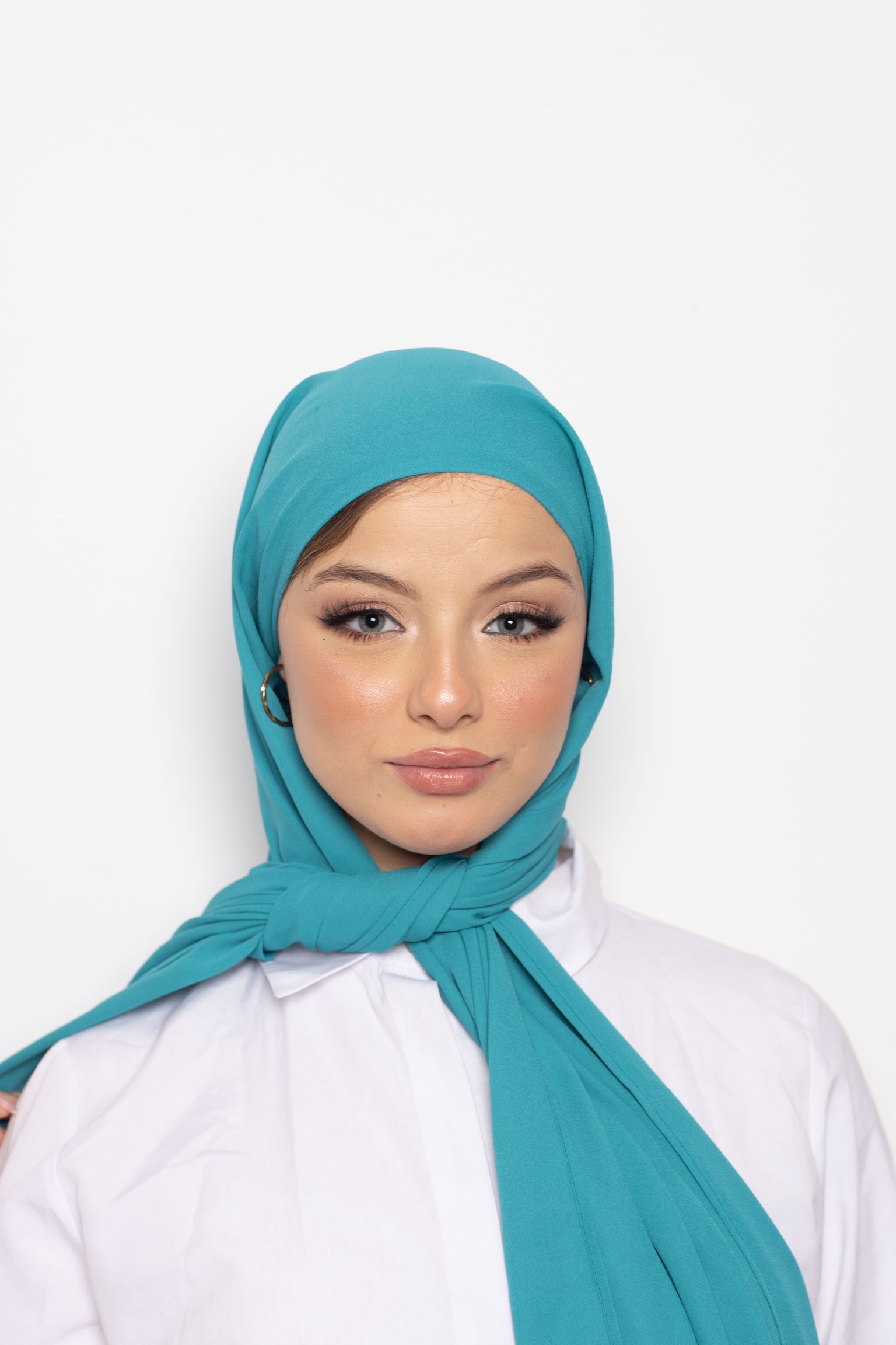 Foulard Chiffon Bonnet Intégré Pine