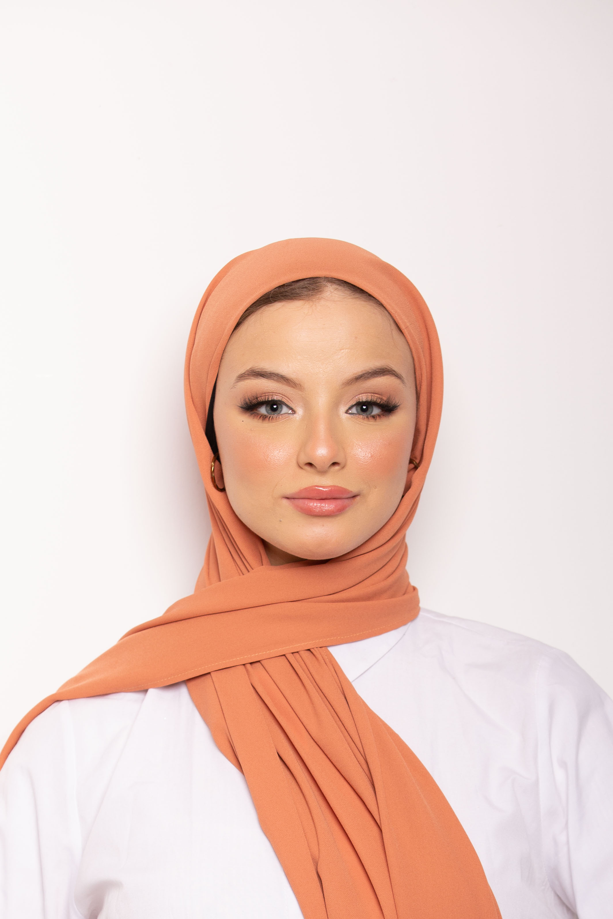 Foulard Chiffon Bonnet Intégré Sienna