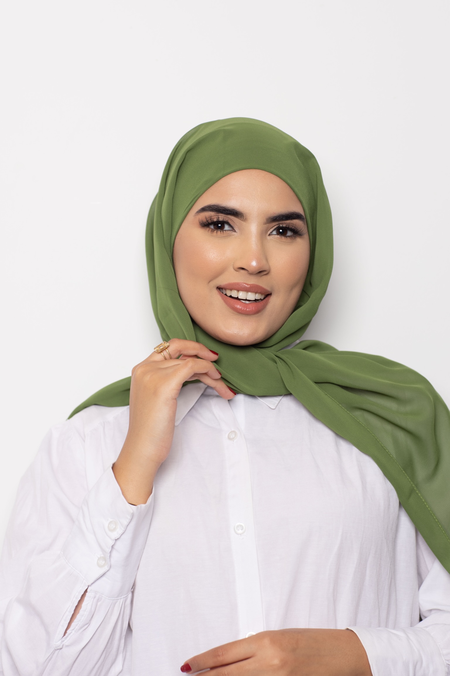Foulard Chiffon Bonnet Intégré Rosemary
