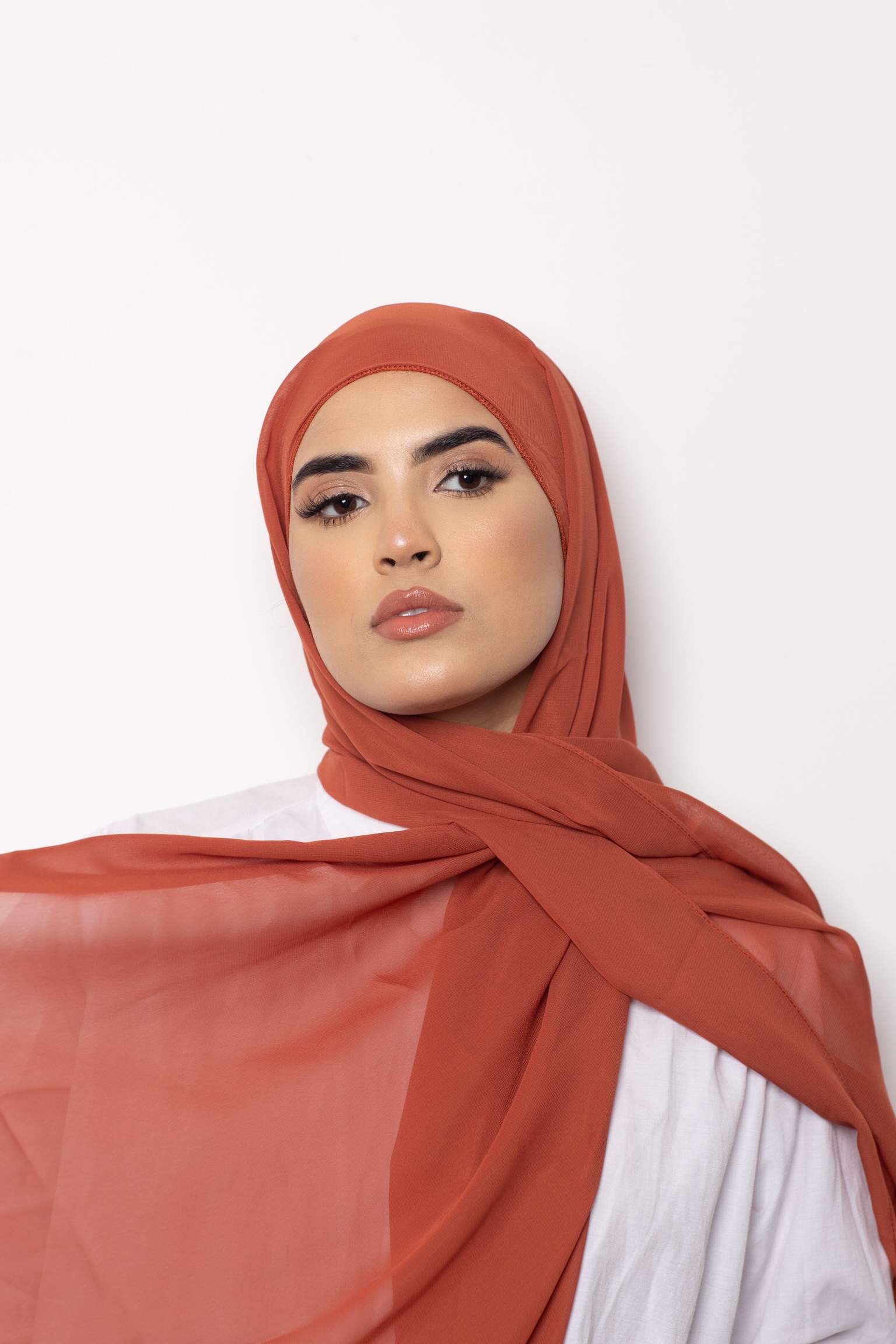 Foulard Chiffon Bonnet Intégré Naomi