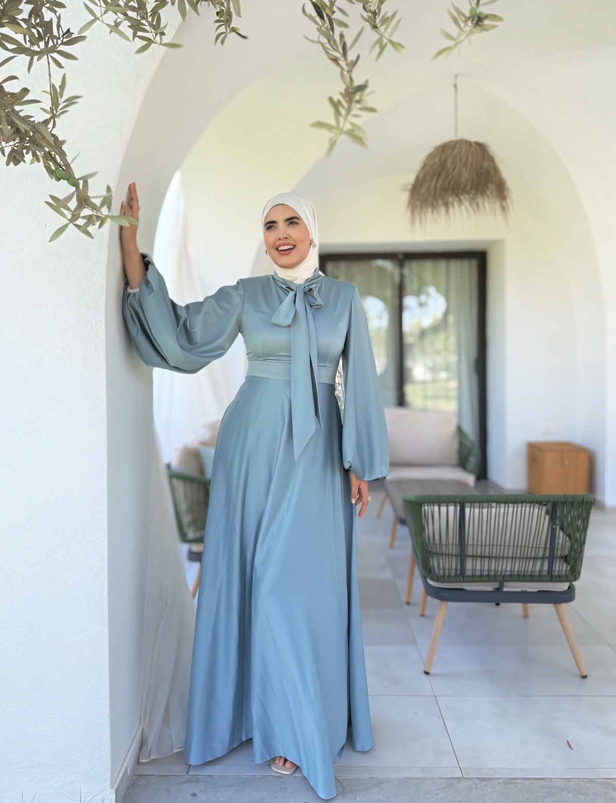 Robe Pensée Bleu Ciel