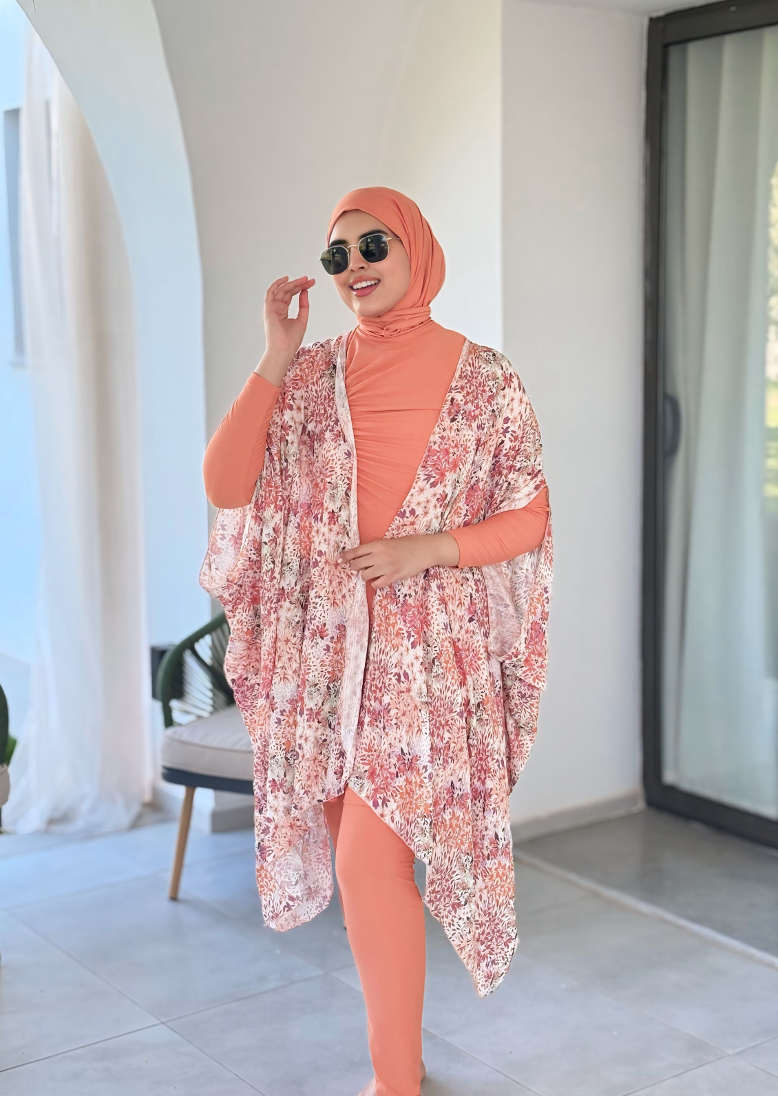 Burkini Silvy Corail 4 Pièces