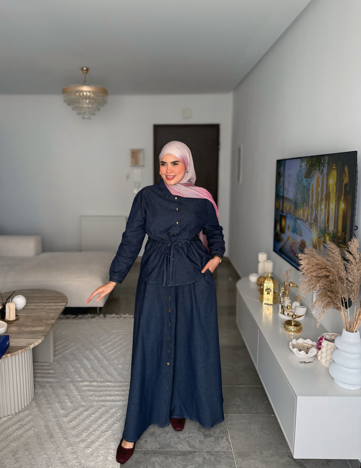 Ensemble Jupe Djean Bleu