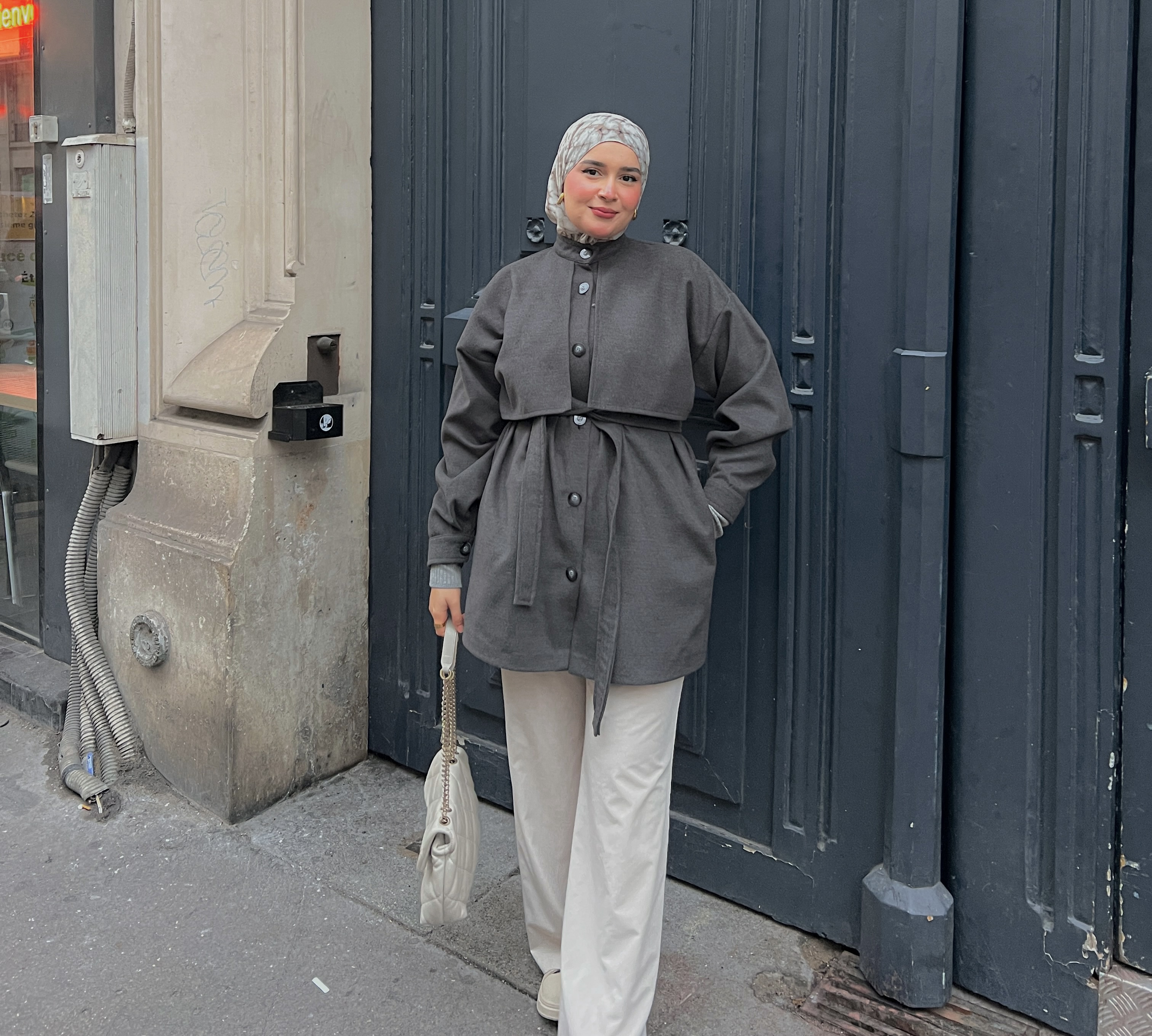 Manteau Elif Gris