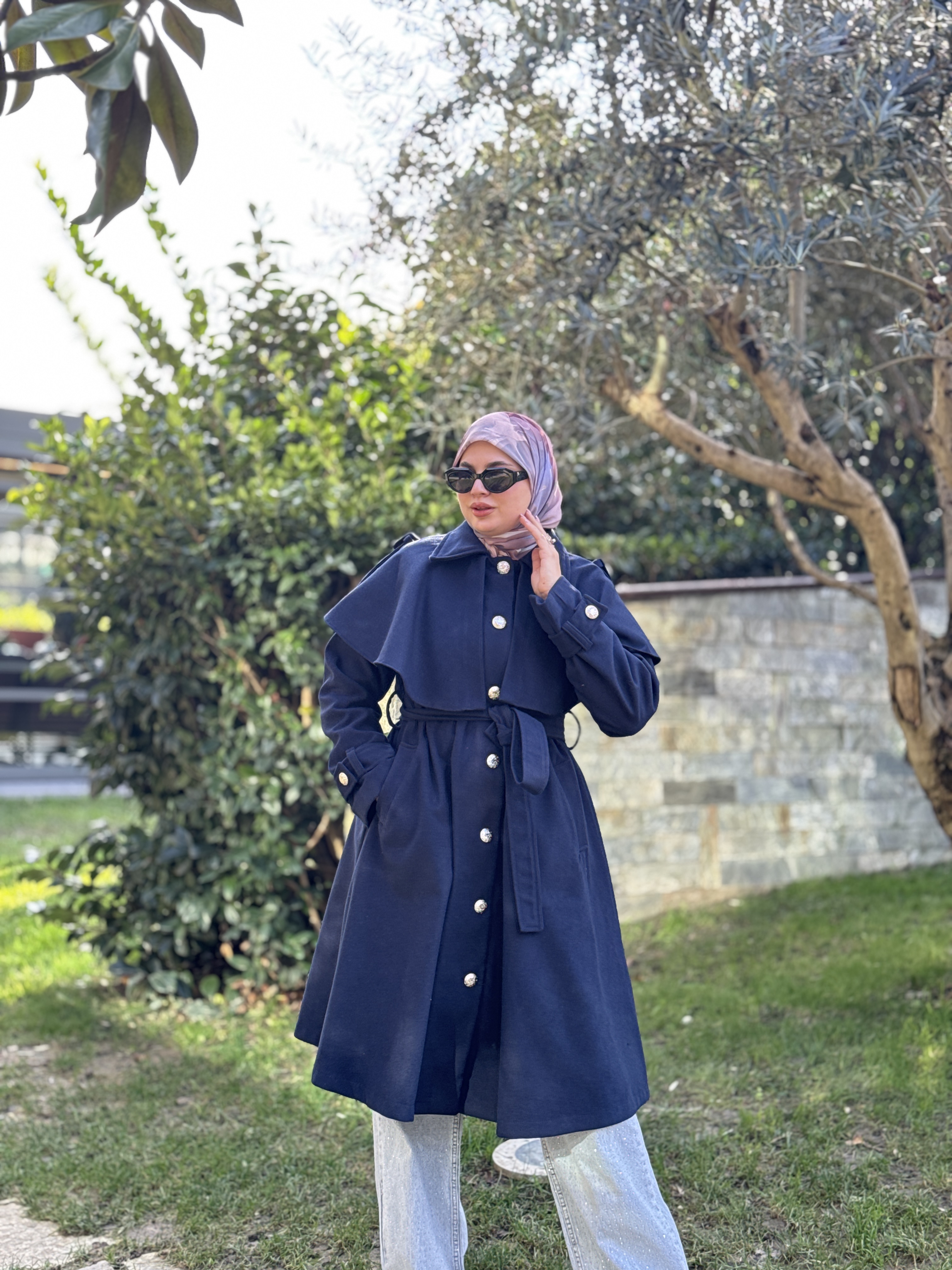 Manteau Elvan Bleu Nuit