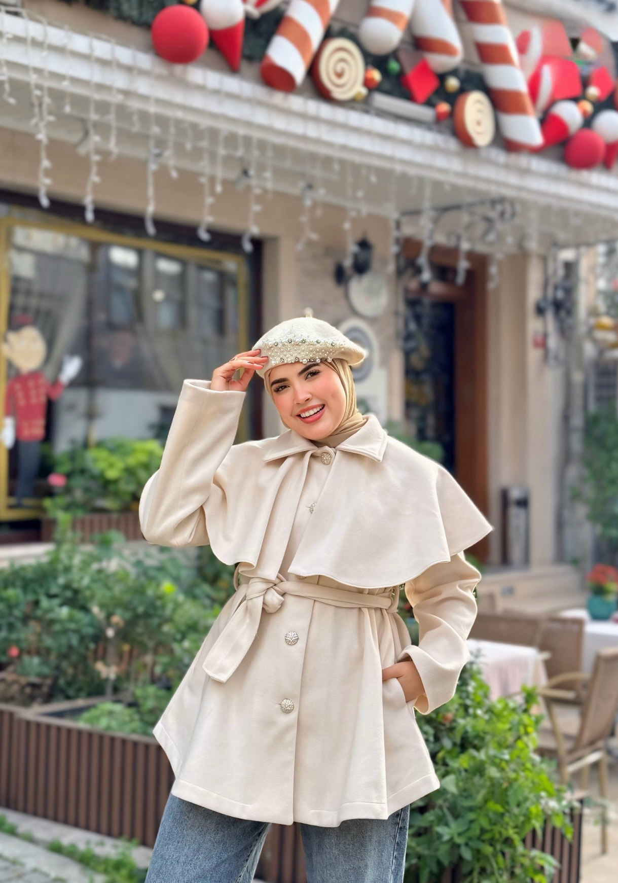 Manteau  Court Blanc Sale