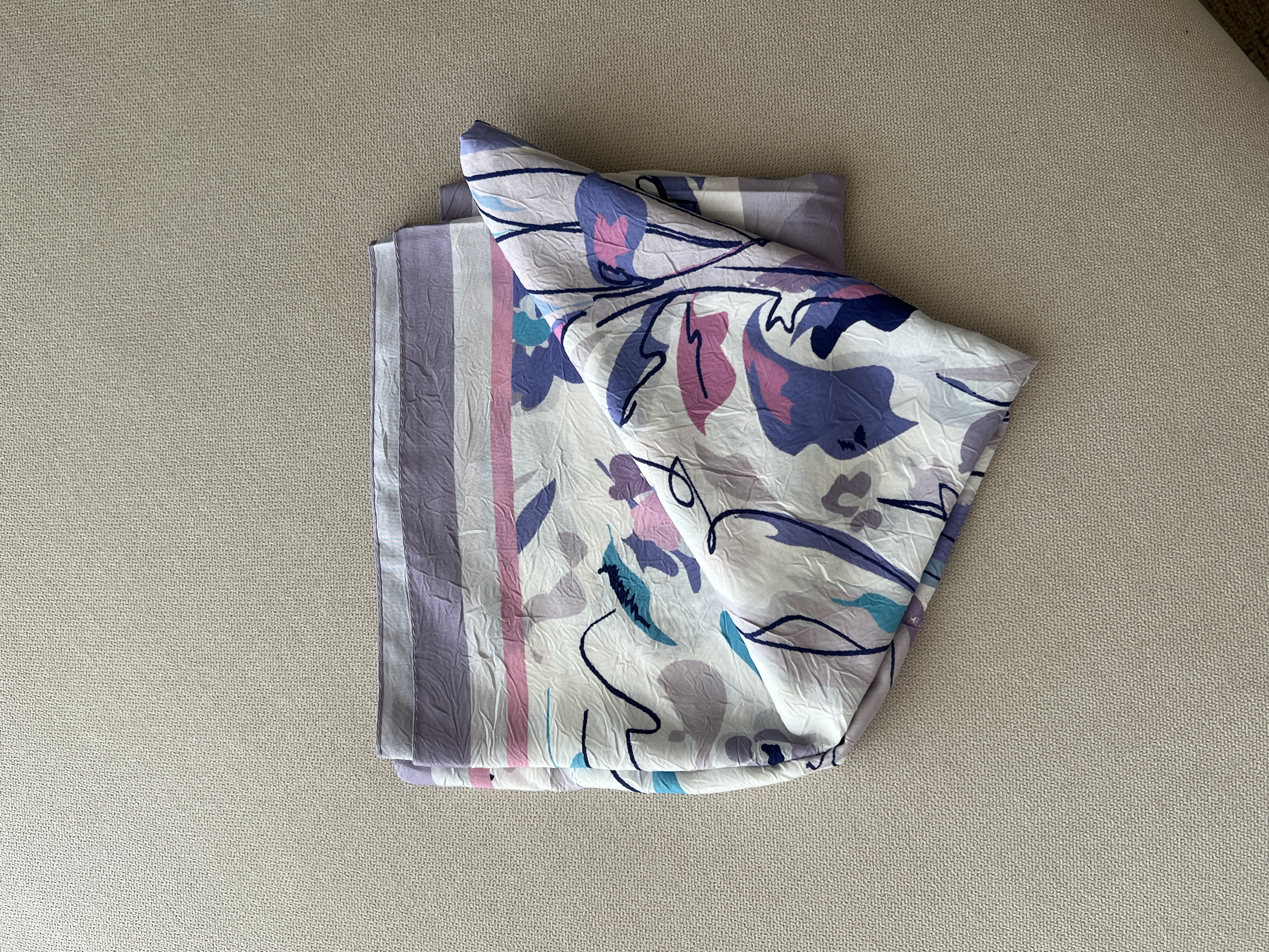 Foulard Imprimé GARDEN Lilas.